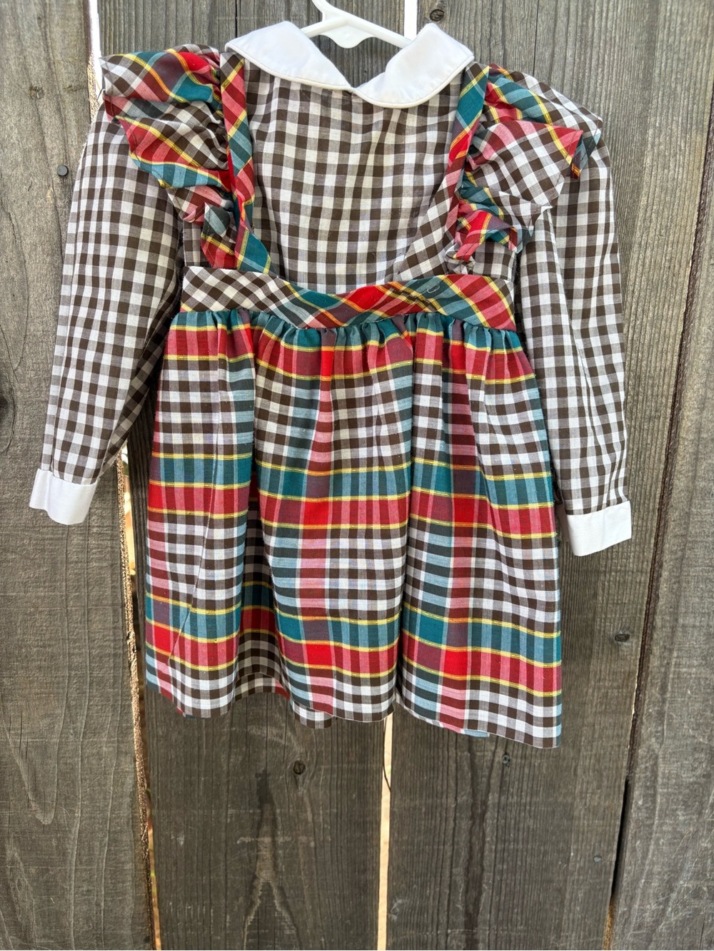 Vintage Nannette plaid dress 2T